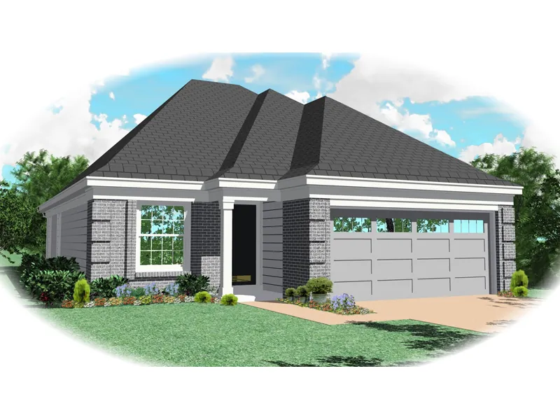 Ranch House Plan Front of Home - Roanoke Place  Ranch Home 087D-0044 - Shop House Plans and More