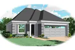 Modern House Plan Front of Home - Roanoke Place  Ranch Home 087D-0044 - Shop House Plans and More