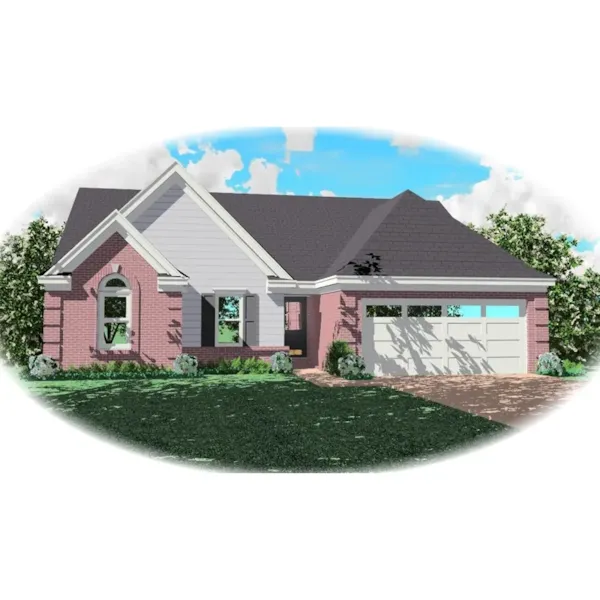 Southern House Plan Front of Home - Coolidge Grove Ranch Home 087D-0048 - Search House Plans and More