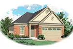 Southern House Plan Front of Home - Nightingale Country Ranch Home 087D-0049 - Shop House Plans and More