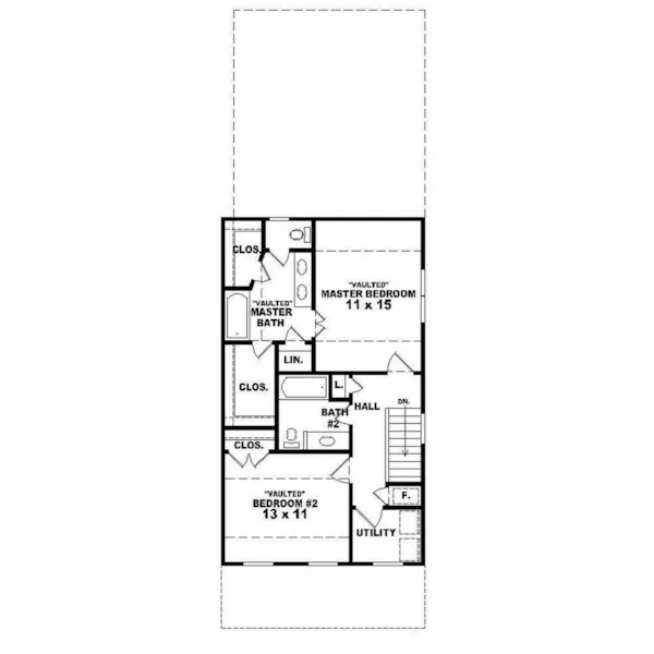 Waterfront House Plan Second Floor - Clarence Crest Country Home 087D-0056 - Search House Plans and More