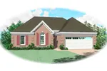 Southern House Plan Front of Home - Glenhollow Ranch Home 087D-0058 - Search House Plans and More