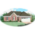 Country House Plan Front of Home - Glenhollow Ranch Home 087D-0058 - Search House Plans and More