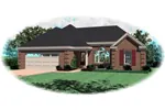 Traditional House Plan Front of Home - Hurley Ranch Home 087D-0059 - Search House Plans and More