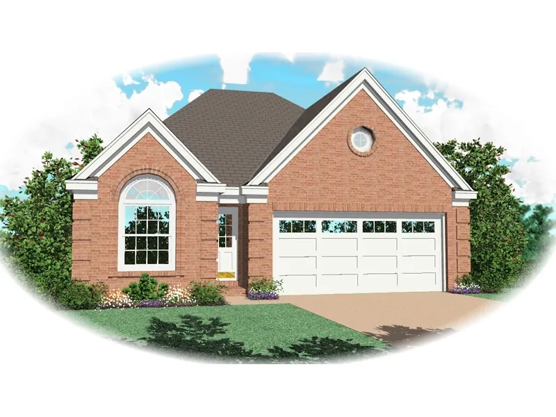 Traditional House Plan Front of Home - Caney Creek Ranch Home 087D-0060 - Search House Plans and More