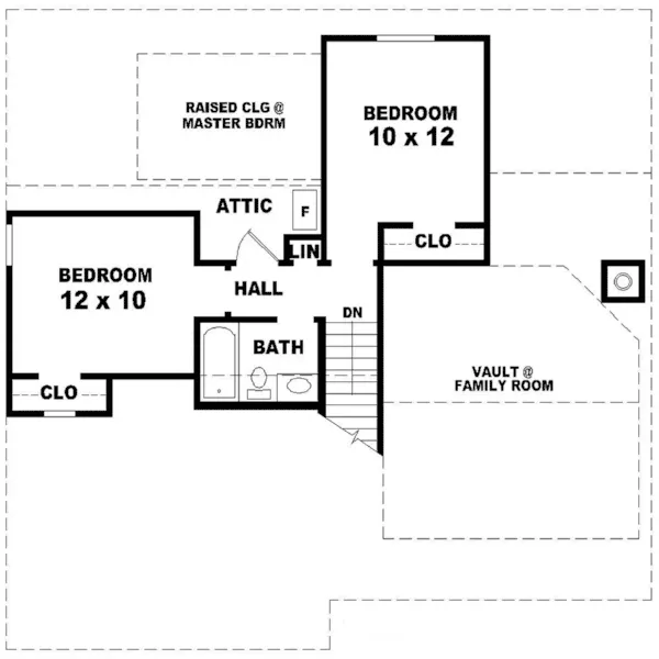 Traditional House Plan Second Floor - Knights Ferry Ranch Home 087D-0081 - Search House Plans and More