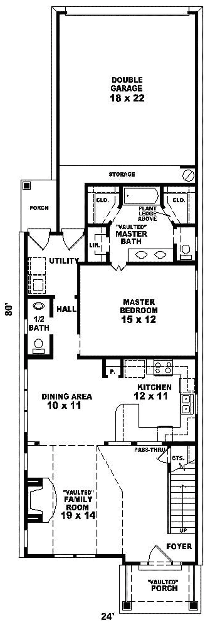Vacation House Plan First Floor - Jill Marie Contemporary Home 087D-0087 - Search House Plans and More