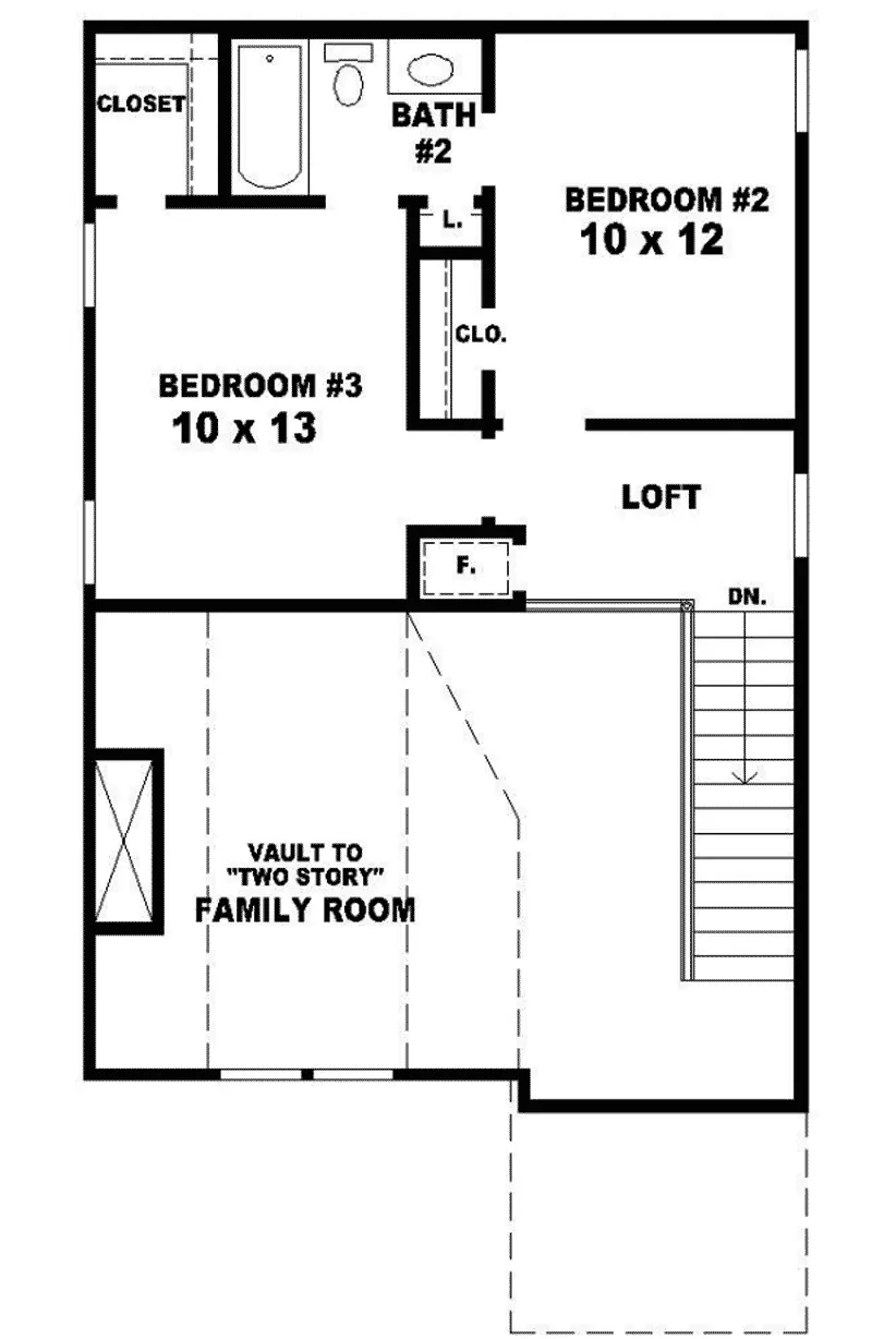 Vacation House Plan Second Floor - Jill Marie Contemporary Home 087D-0087 - Search House Plans and More