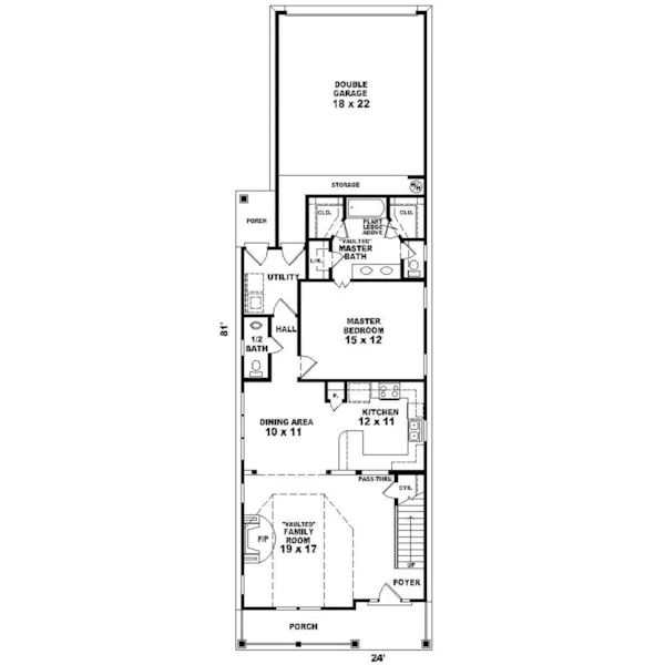 Craftsman House Plan First Floor - Monceau Country Home 087D-0101 - Shop House Plans and More