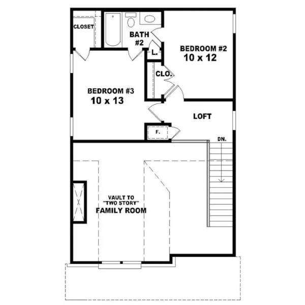 Arts & Crafts House Plan Second Floor - Charis Country Home 087D-0106 - Search House Plans and More