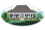Wrap-Around Porch Gives This Acadian Home Outdoor Space