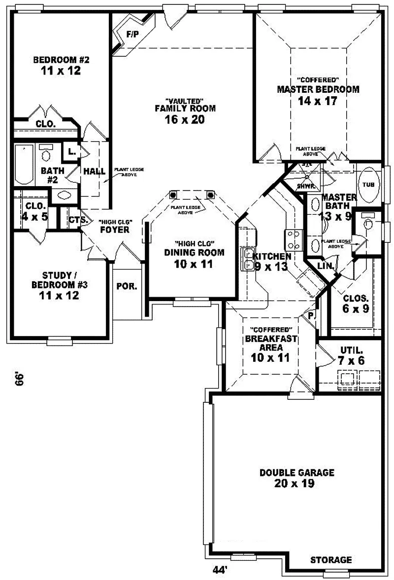 European House Plan First Floor - Elmwood Park Traditional Home 087D-0137 - Search House Plans and More