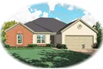 Country House Plan Front of Home - Gray Hollow Country Ranch Home 087D-0143 - Search House Plans and More