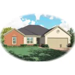 Ranch House Plan Front of Home - Gray Hollow Country Ranch Home 087D-0143 - Search House Plans and More