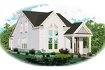 Craftsman House Plan Front of Home - Morgan Acres Narrow Lot Home 087D-0146 - Shop House Plans and More