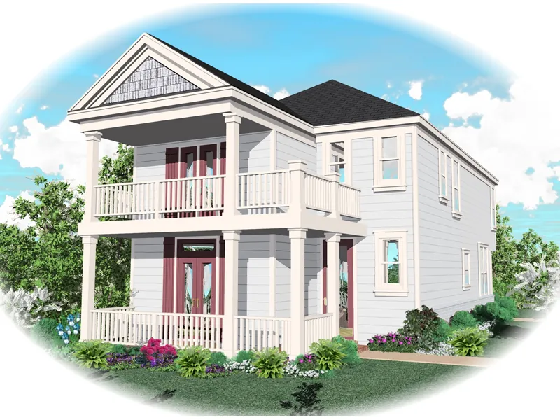 Southern House Plan Front of Home - Ballard Hill European Home 087D-0149 - Search House Plans and More