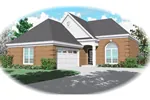 Ranch House Plan Front of Home - Shirley Country Home 087D-0151 - Shop House Plans and More
