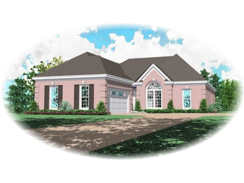Sunbelt House Plan Front of Home - Peyton Point European Home 087D-0152 - Shop House Plans and More