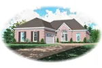 Ranch House Plan Front of Home - Peyton Point European Home 087D-0152 - Shop House Plans and More