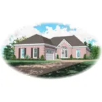 Contemporary House Plan Front of Home - Peyton Point European Home 087D-0152 - Shop House Plans and More