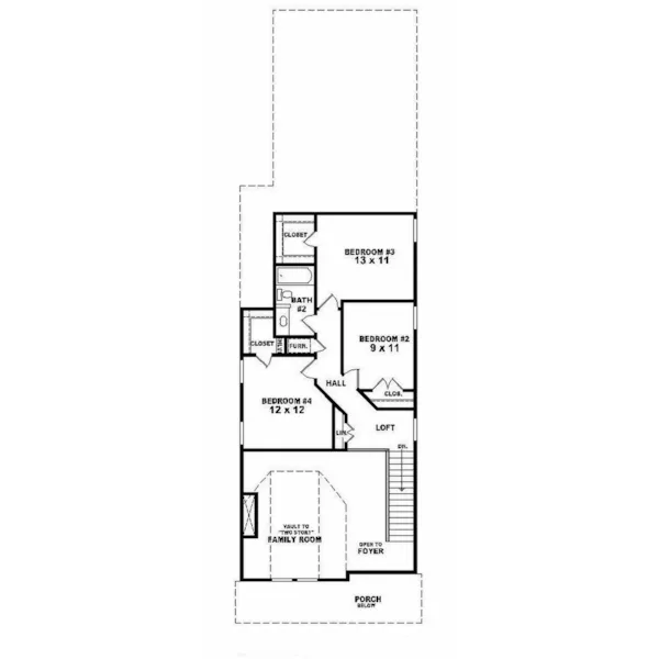 Arts & Crafts House Plan Second Floor - Haverleigh Country Home 087D-0165 - Search House Plans and More