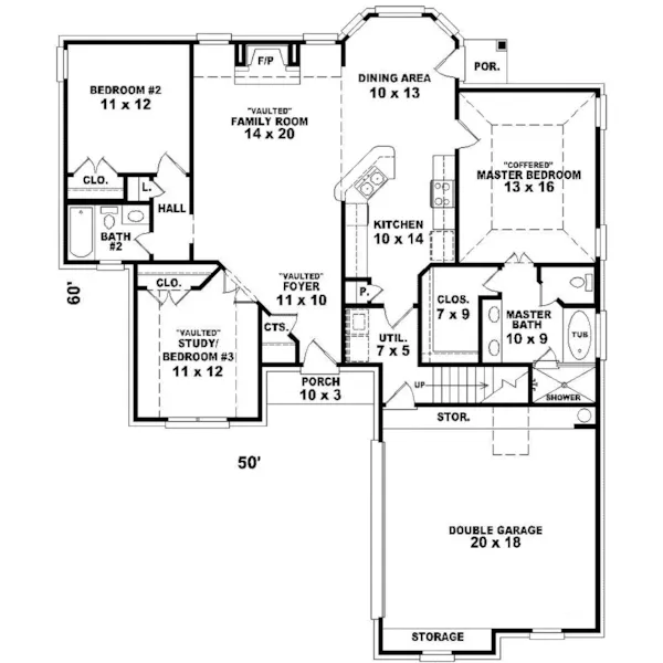 European House Plan First Floor - Ashbury Park Traditional Home 087D-0182 - Search House Plans and More