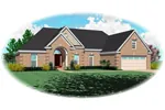 Brick Arched Entry Creates An Appealing Ranch Exterior