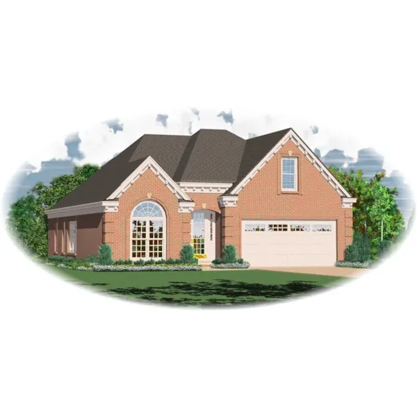 Traditional Brick Home Ideal For Narrow Lot