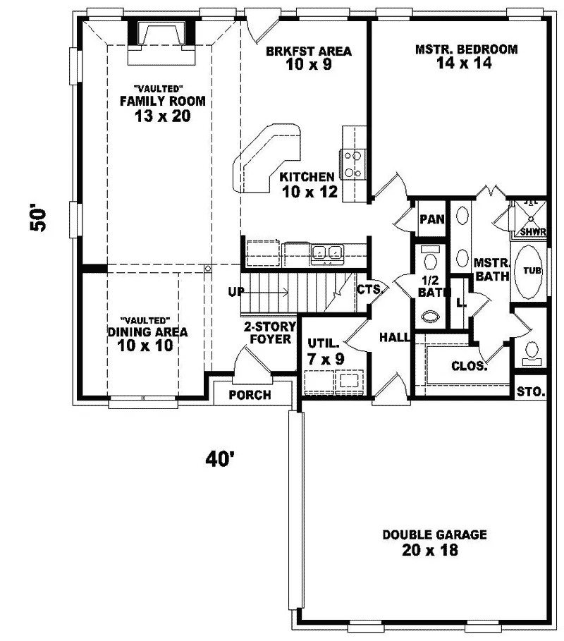 Country House Plan First Floor - Rosemar Traditional Home 087D-0212 - Shop House Plans and More