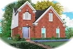 Traditional Brick Home Is Perfect For A Narrow Lot