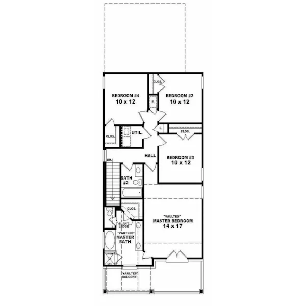 Cabin & Cottage House Plan Second Floor - Churchill Place Southern Home 087D-0233 - Search House Plans and More