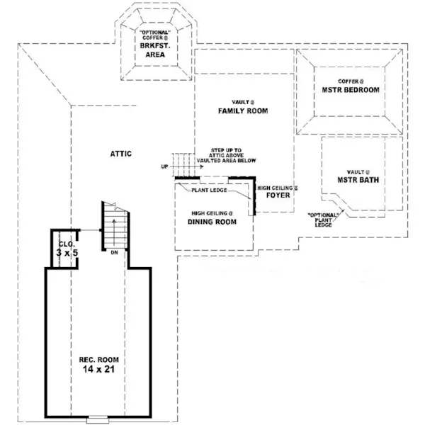 Southern House Plan Second Floor - Elmcrest Acres Traditional Home 087D-0239 - Search House Plans and More