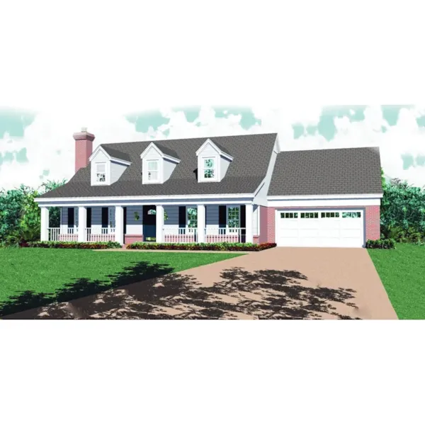 Home Includes Inviting Trio Of Dormers And Covered Porch