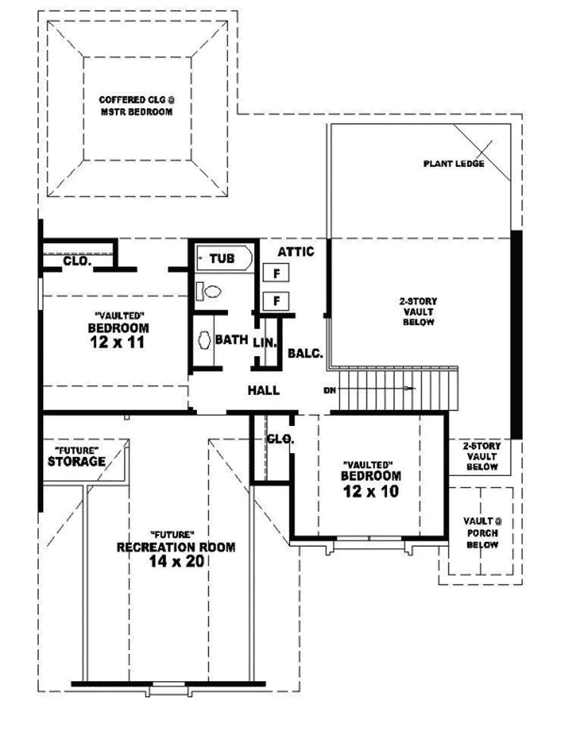 Country House Plan Second Floor - Diedrich Traditional Home 087D-0259 - Search House Plans and More