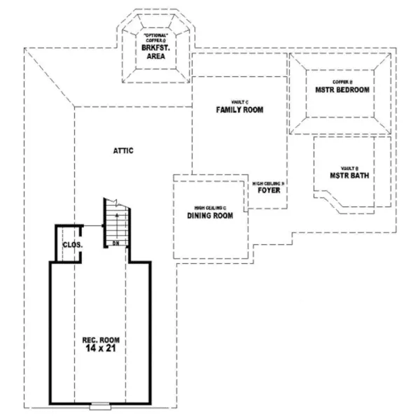 Country House Plan Second Floor - Halifax Grove Traditional Home 087D-0268 - Search House Plans and More