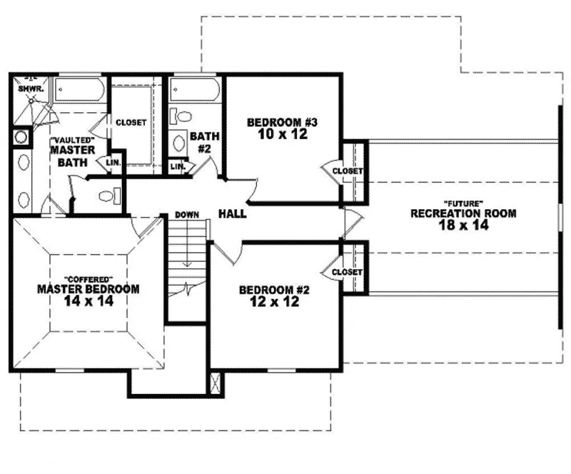 Country House Plan Second Floor - Parkinson Country Home 087D-0273 - Shop House Plans and More