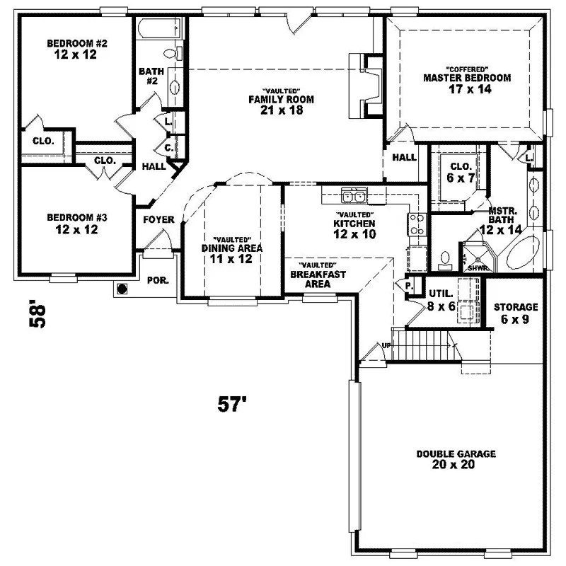 Neoclassical House Plan First Floor - Dunaway Run Traditional Home 087D-0277 - Search House Plans and More