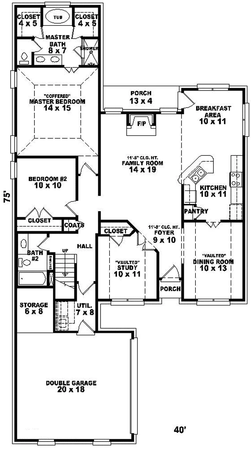 Southern House Plan First Floor - Loxley Mill Traditional Home 087D-0287 - Shop House Plans and More
