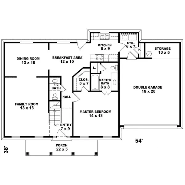 Neoclassical House Plan First Floor - Wickford Way Colonial Home 087D-0289 - Shop House Plans and More