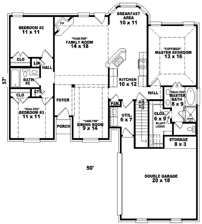 European House Plan First Floor - Diamante Traditional Home 087D-0304 - Search House Plans and More