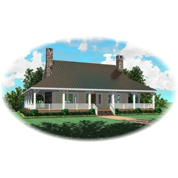 Country House Plan Front of Home - Green Ledge Southern Home 087D-0309 - Search House Plans and More