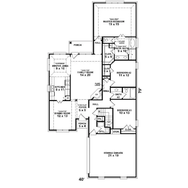 Traditional House Plan First Floor - Summer Meadow Traditional Home 087D-0321 - Shop House Plans and More