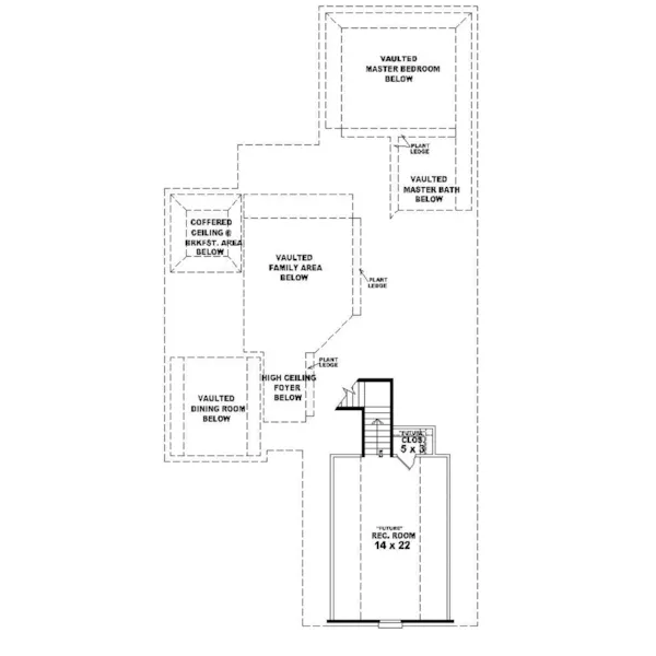 Traditional House Plan Second Floor - Summer Meadow Traditional Home 087D-0321 - Shop House Plans and More