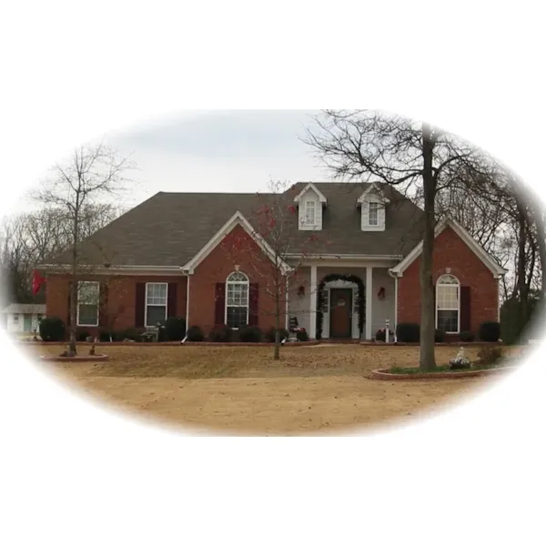 Twin Dormers Above Porch Add Country Flair