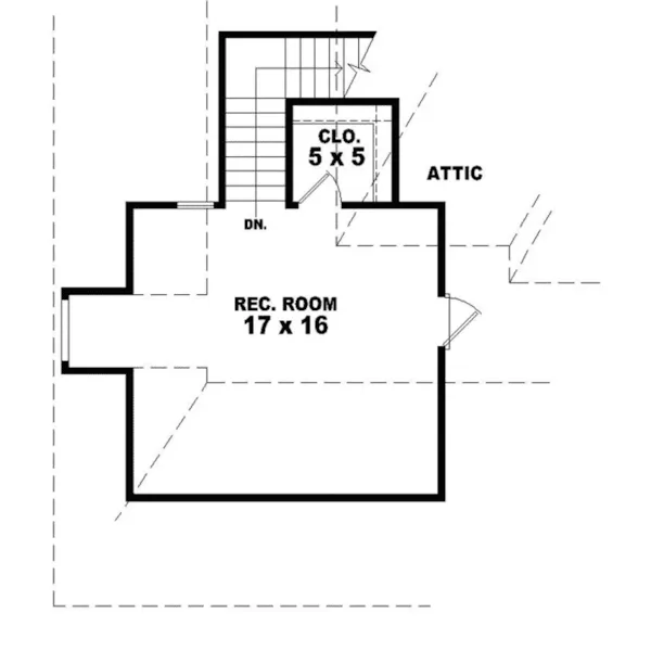 Traditional House Plan Second Floor - Dromara Traditional Home 087D-0328 - Search House Plans and More