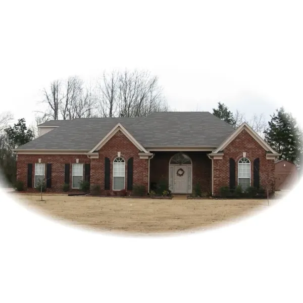 Brick Siding Adorns This Classic Traditional Home