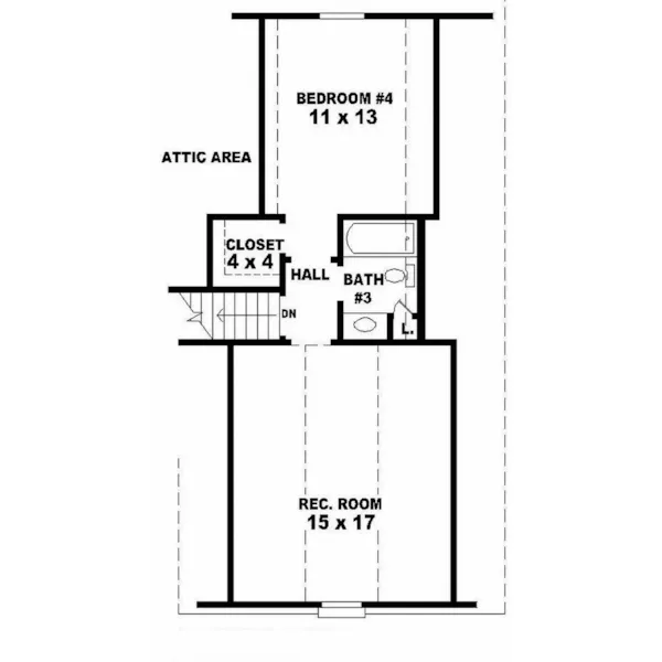 Traditional House Plan Second Floor - Deilmann Traditional Home 087D-0342 - Search House Plans and More