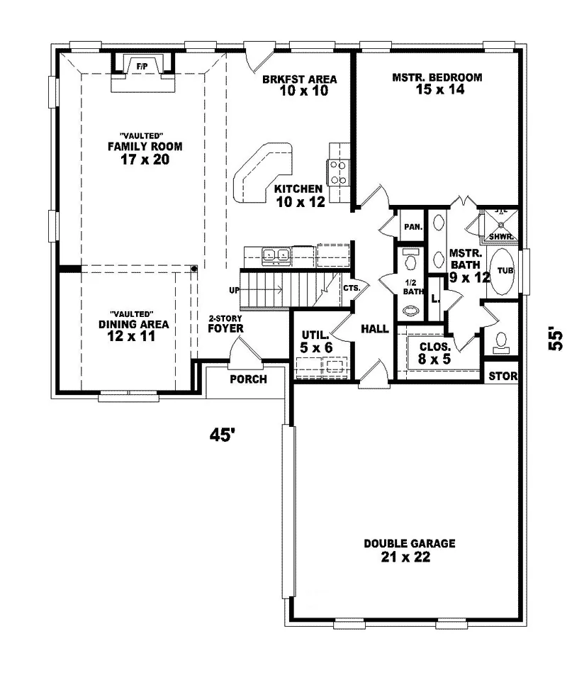 Country House Plan First Floor - Hardcastle Traditional Home 087D-0356 - Search House Plans and More