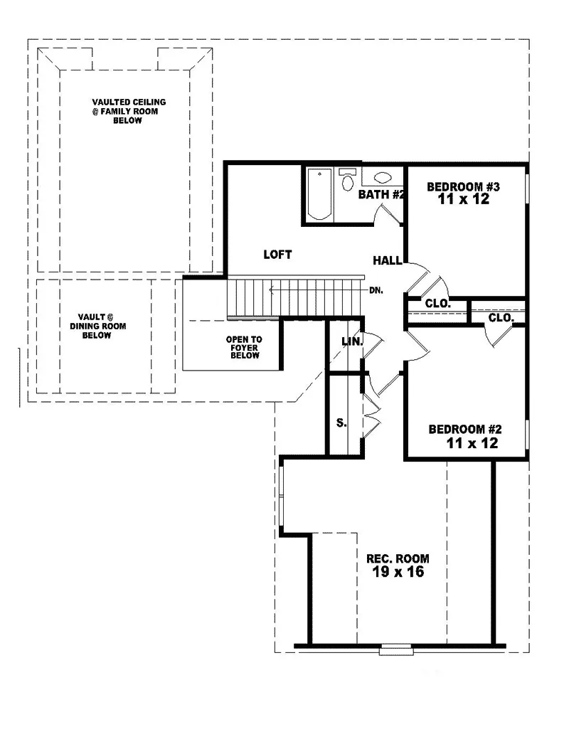 Country House Plan Second Floor - Hardcastle Traditional Home 087D-0356 - Search House Plans and More