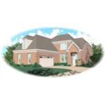 European House Plan Front of Home - Dickens Valley European Home 087D-0369 - Search House Plans and More